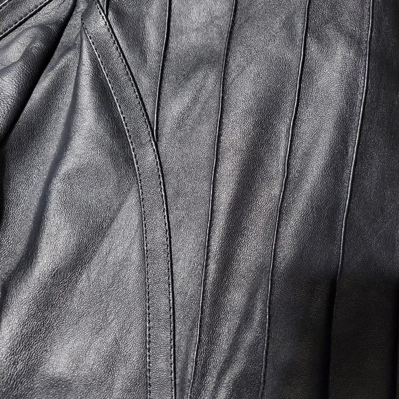 Marcello Sport Mens Black Lambskin Long Sleeve Full Zip Jacket Size XXL - Picture 10 of 14